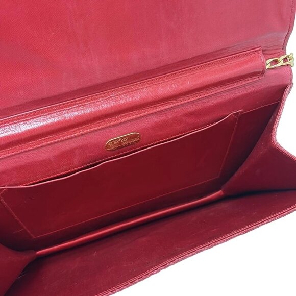 GUCCI Old Gucci - Red Polyester Shoulder Bag 222-072625 - Picture 7 of 8